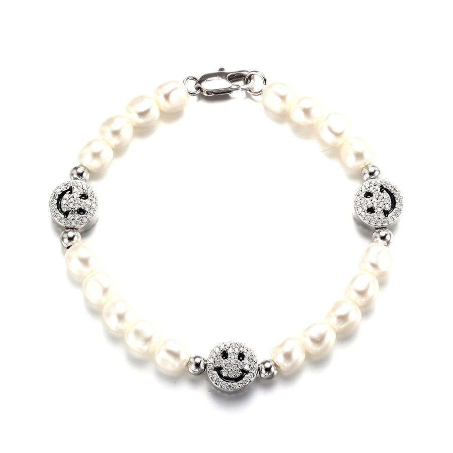 925 Silver Smile Pearl Bracelet