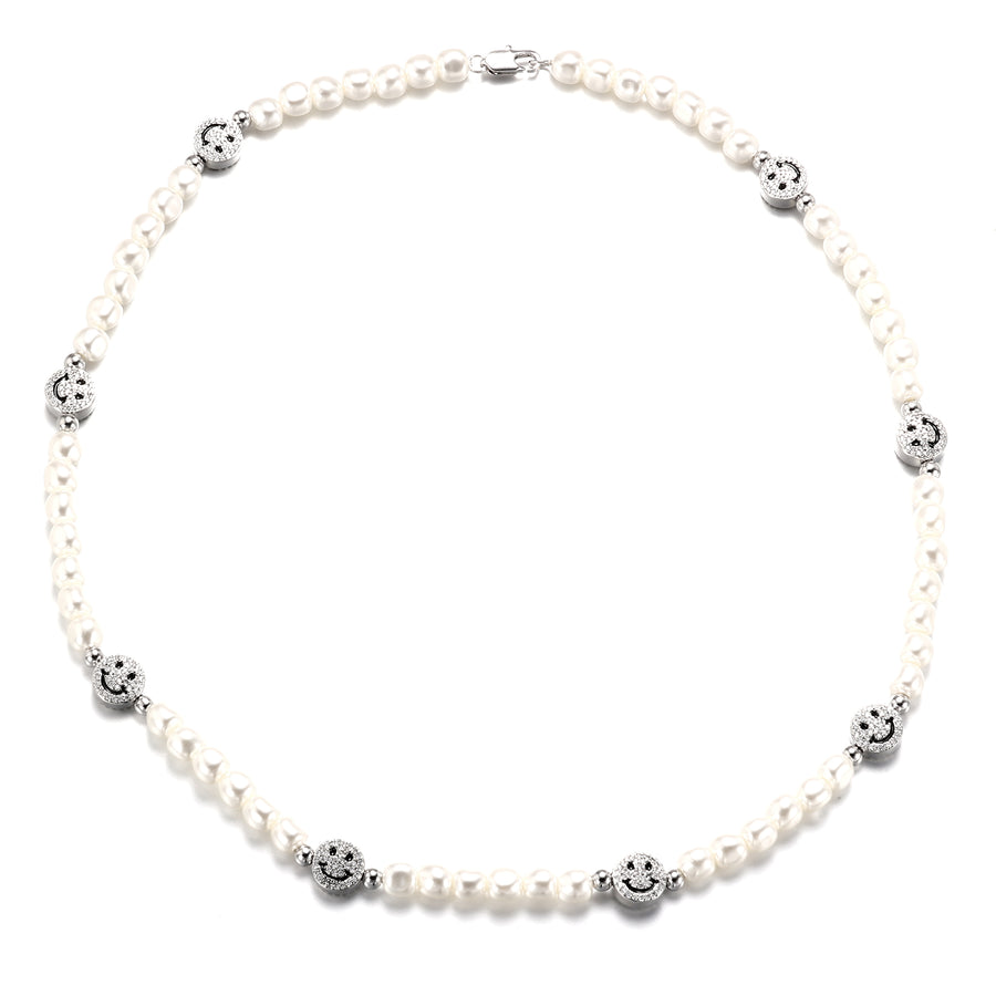 925 Silver Smile Pearl Chain