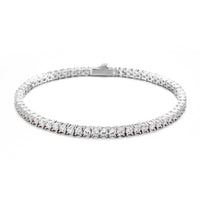 925 Silver 3mm Moissanite Tennis Bracelet