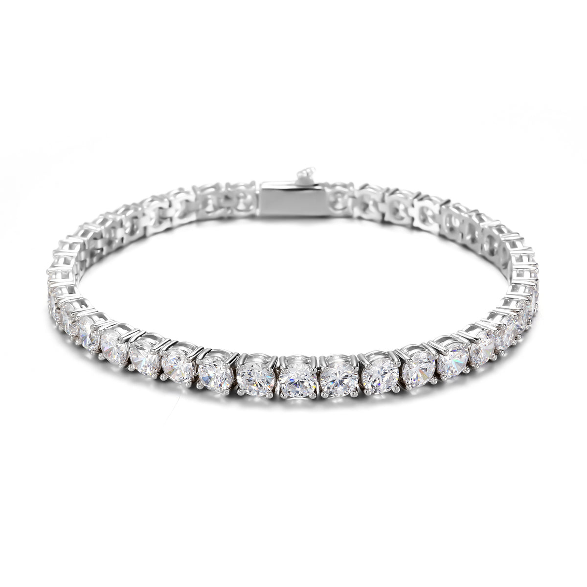 925 Silver 5mm Moissanite Tennis Bracelet