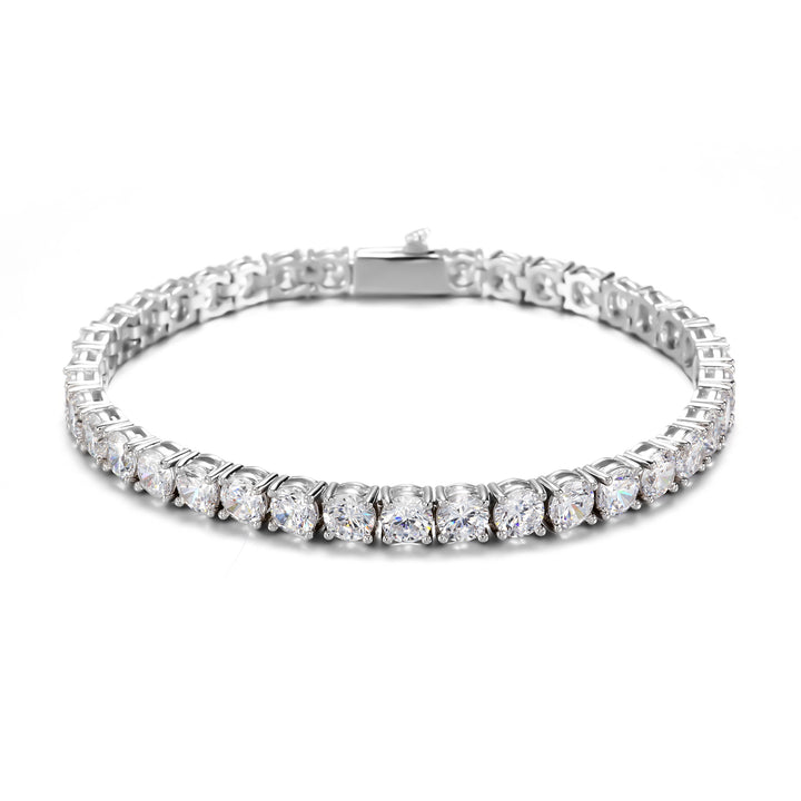 925 Silver 5mm Moissanite Tennis Bracelet