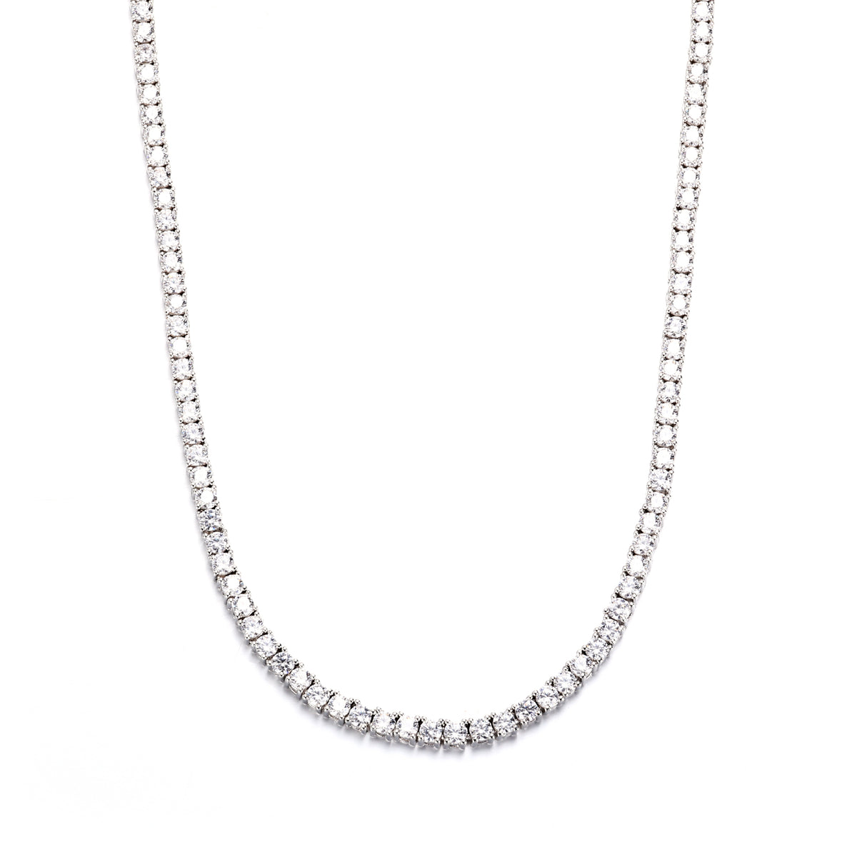 925 Silver 3mm Moissanite Tennis Chain