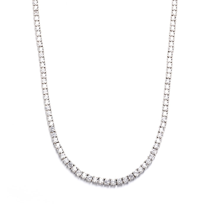 925 Silver 3mm Moissanite Tennis Chain