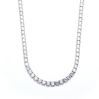 925 Silver 5mm Moissanite Tennis Chain