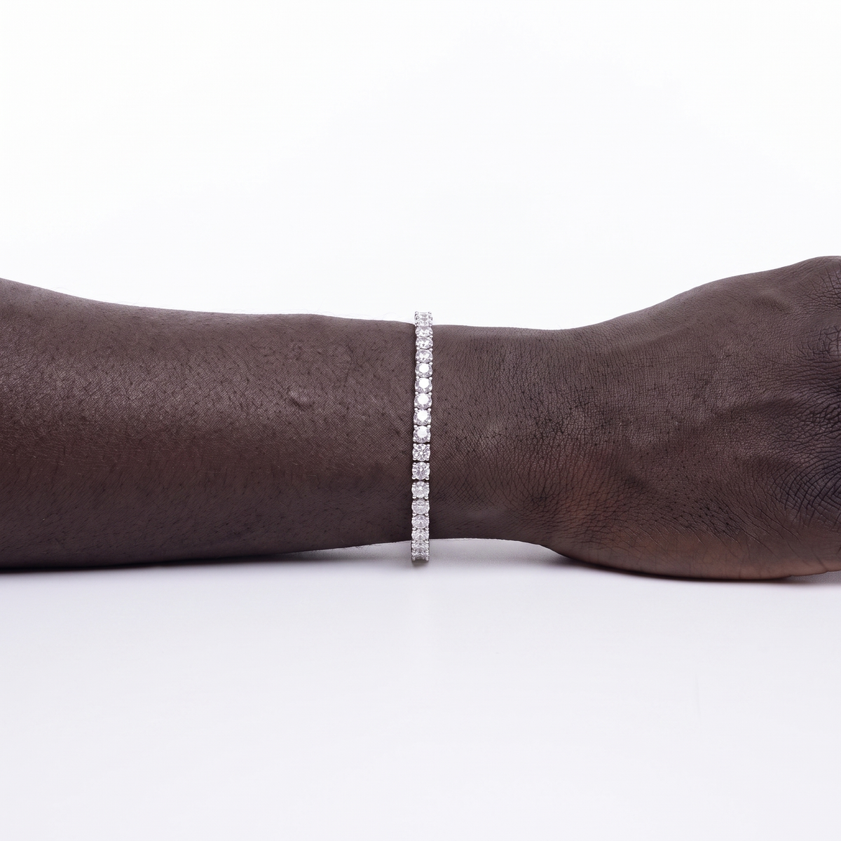 925 Silver 3mm Moissanite Tennis Bracelet